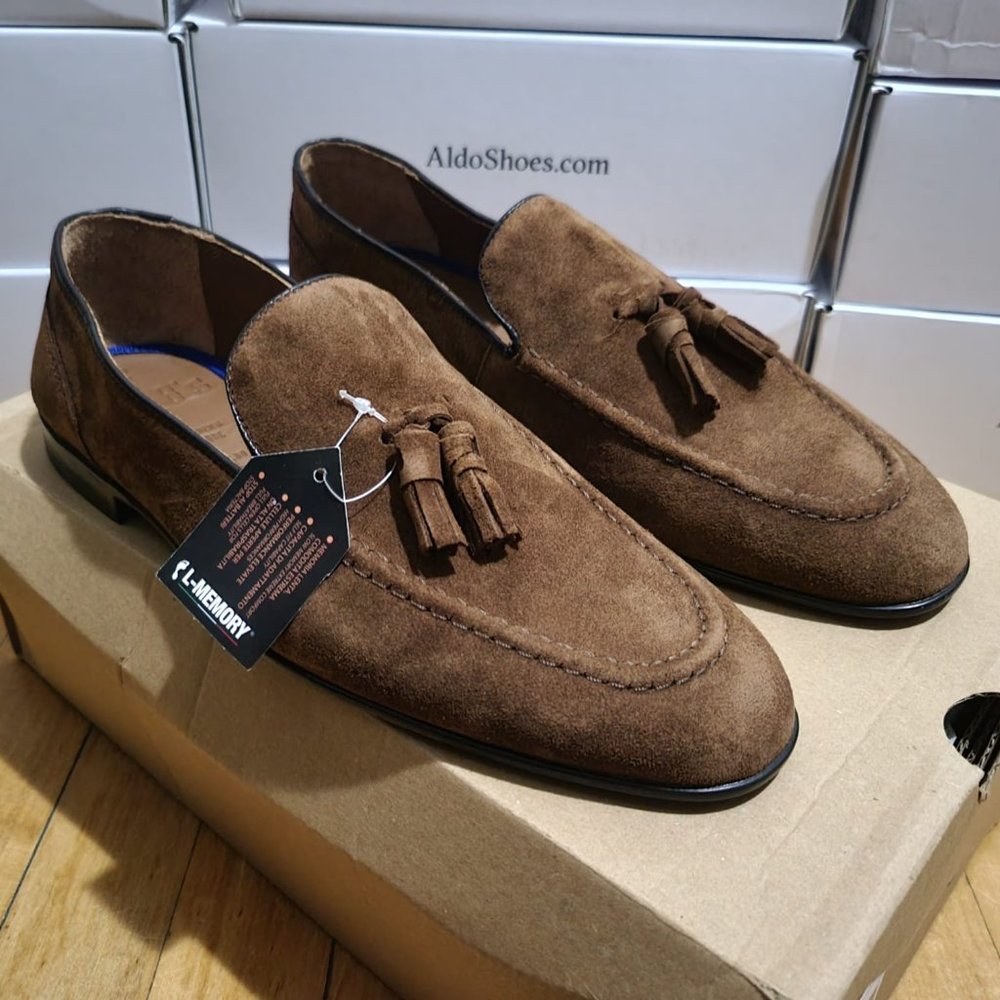 Aldo X Mr B Men's Cendarien in Brown Leather Loafers
